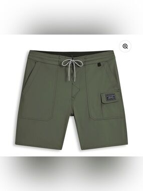 ANETIK Roam Tech Dark Olive Green Men's Hybrid Shorts size 38 $90
